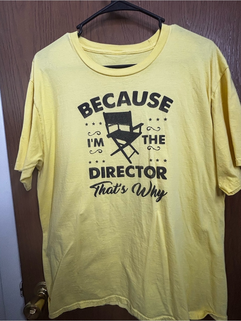 Director Graphic Short-Sleeve Tee in Yellow